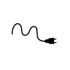 Electrical power plug icon symbol