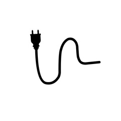 Electrical power plug icon symbol
