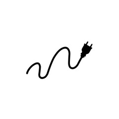 Electrical power plug icon symbol