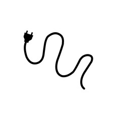 Electrical power plug icon symbol