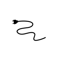 Electrical power plug icon symbol