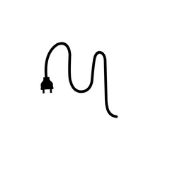 Electrical power plug icon symbol