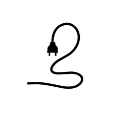 Electrical power plug icon symbol