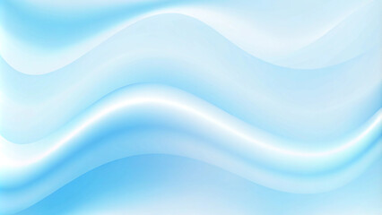 Fototapeta premium Smooth blue pastel holographic gradient background texture. Tender blue waves. Royal light blue satin fabric with soft folds and ripples. High end fabric concept for textile design and print.