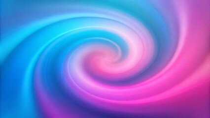 Obraz premium Soothing abstract swirl gradient in pastel pink and blue hues, with grainy background. Dreamy pastel pink and blue hues in an abstract swirl gradient with grainy background noise texture