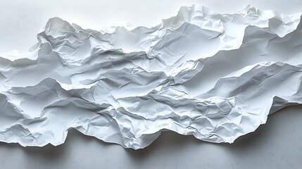 sheet of white paper, providing a textured and detailed background with visible creases