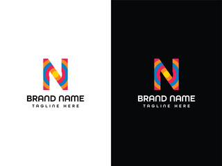 N Letter Logo Leaf Aroplane logo Design Template