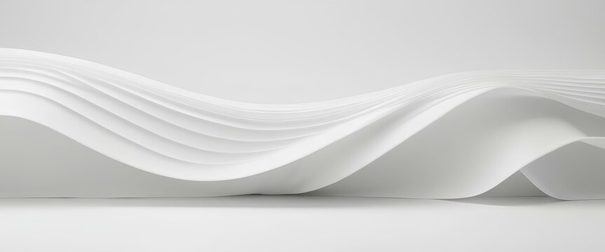 3D Light White Background
