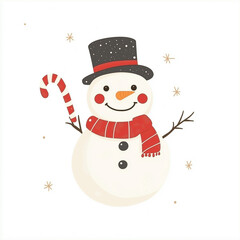 Snowman with a hat