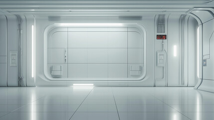 Futuristic hallway background