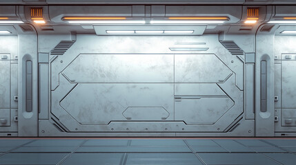 Futuristic hallway background