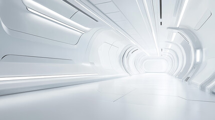 Futuristic hallway background