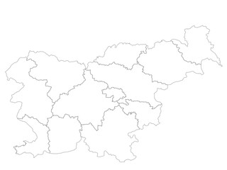 Obraz premium Outline map of Slovenia
