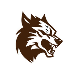 wolf head vector