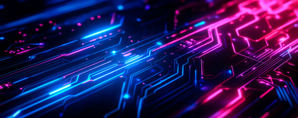 Obraz premium Background in a modern technical style with abstract lines reminiscent of data networks. Suitable for IT companies or technology related websites.