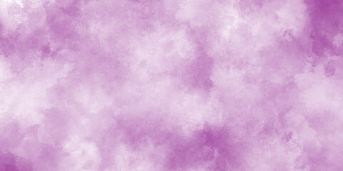 Soft and cloudy blurry watercolor background with clouds, violet or purple color grunge paper texture soft clouds, grungy old rough paper vintage style color stained watercolor texture illustration.