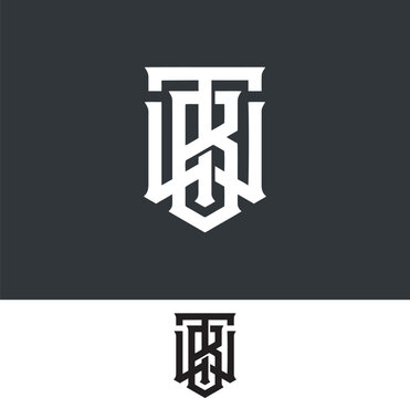 TBW, TWB, TB, BT, monogram initial Letter Logo