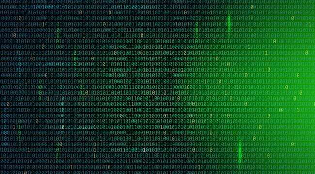 Code binary digital data and technology pattern background vector