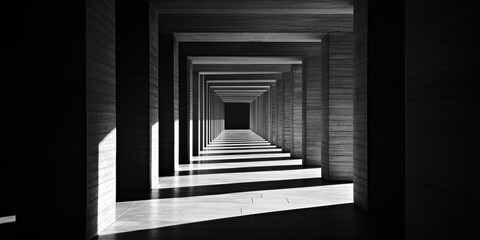 Fototapeta premium perspective in a minimalist architectural setting