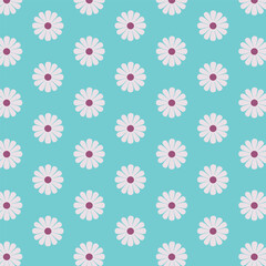 Colorful seamless wildflowers pattern, hand drawn botanical element, doodle flowers background design for fabric, clothing, wallpaper, posters, websites, prints,bending.