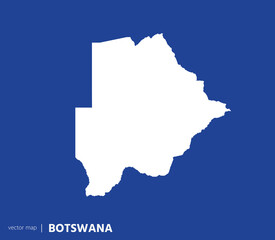 High Detailed Vector Map - Botswana