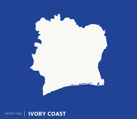 High Detailed Vector Map - Ivory Coast