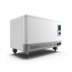 Fototapeta premium Compact Refrigeration Appliance on White Background
