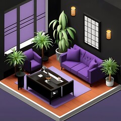 Minimalist 3D Living Room Interior&nbsp;Design
