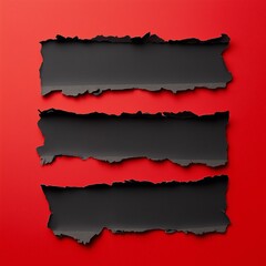 paper sticker isolated with torn edges