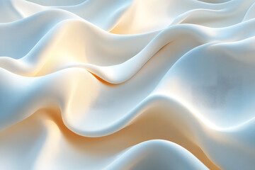 Obraz premium elegant white wavy fabric: a minimalist texture for modern design