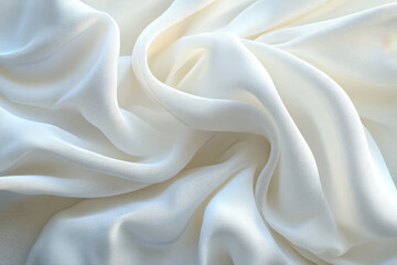 Obraz premium elegant white draped fabric against a minimalist background