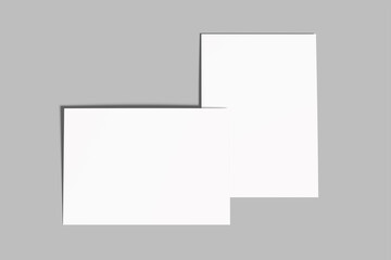 a4 certificate blank mockup