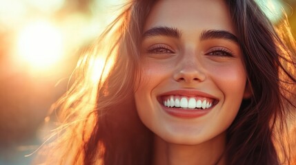 Person with a bright smile showcasing new dental results after a recent dental treatment at a local clinic