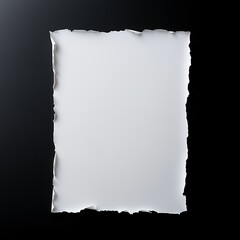 paper sticker isolated with torn edges