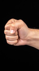 A confident hand gestures toward the viewer, capturing attention with boldness in a well-lit studio setting