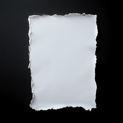 paper sticker isolated with torn edges