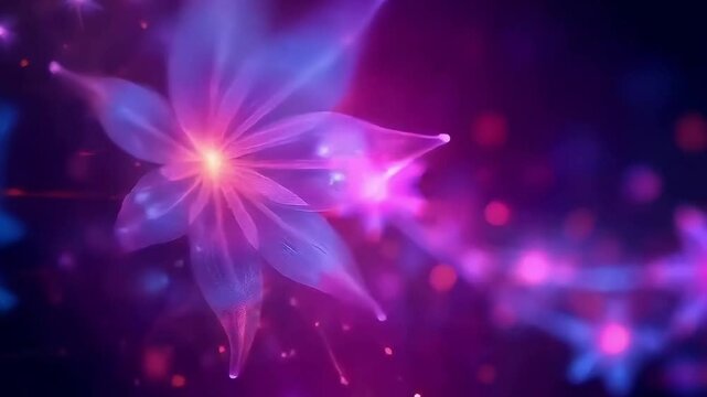 Beautiful abstract flowers on a dark background, phone backgrounds and live wallpapers