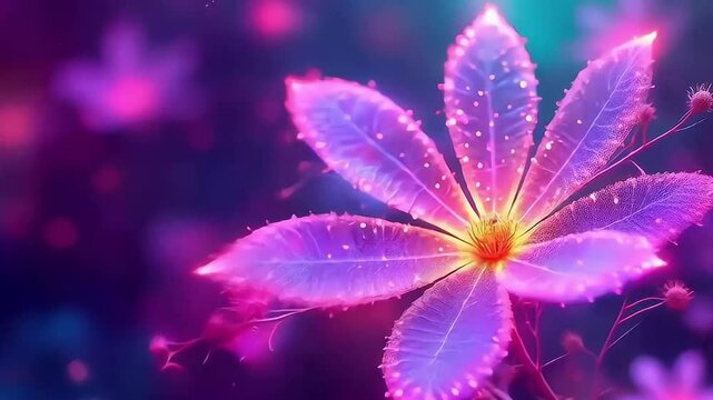 Beautiful abstract flowers on a dark background, phone backgrounds and live wallpapers