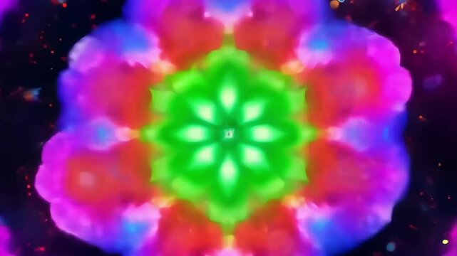 Beautiful abstract flowers on a dark background, phone backgrounds and live wallpapers