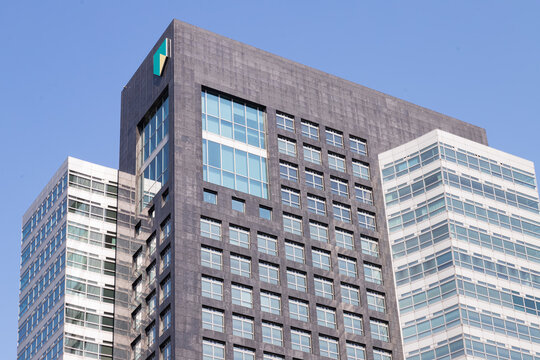 Amsterdam, Netherlands, September 1, 2024; ABN-Amro bank head office located on Gustav Mahlerlaan in the Zuidas district in Amsterdam.