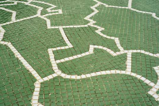 Forma de puzle en mosaico de teselas