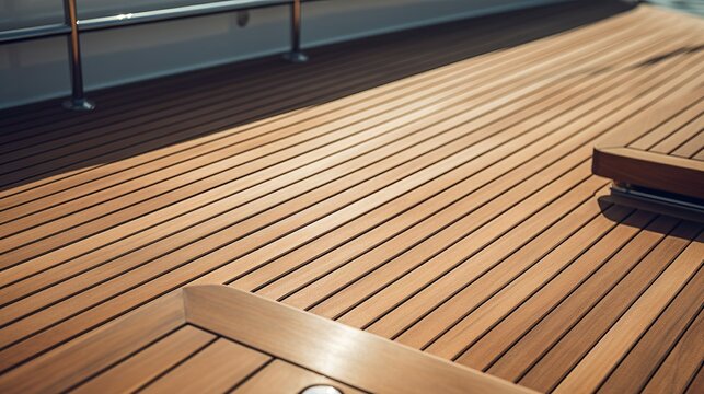 A photo of a detailed shot of a yachts modern