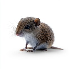 Koyram Shrew on White Background