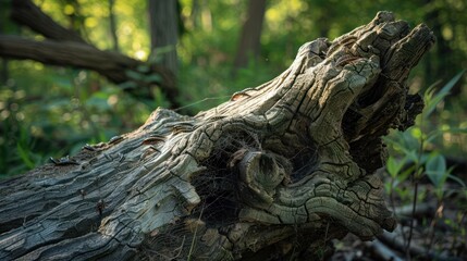 Close-up of an Old Tree Trunk