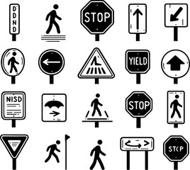 Caution-signs-trafic-stop-men