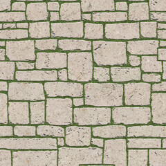Mosaic concrete  paving outdoor seamless texture