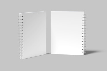 a5 spiral notebook blank mockup