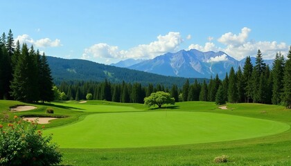 Golf course with grass, Outdoor golf, Grass on the golf course