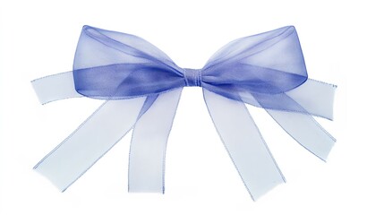 Ribbon bow, white isolate background