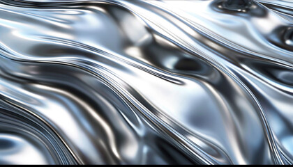 Chrome Waves abstract background texture Background